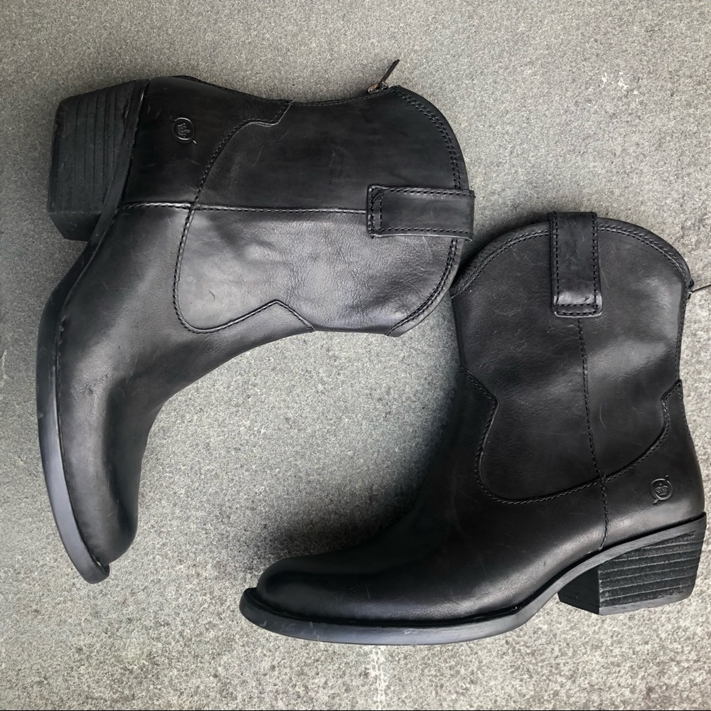 Born Black Leather Boots